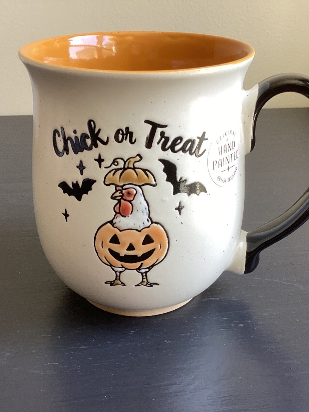 NWT Eli & Ana ‘Chick or Treat’ 16oz Halloween Chicken Coffee Mugs